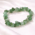 Green aventurine crystal chip bracelet, natural gemstone stretch bracelet for luck, prosperity and wellbeing, crystal jewellery gift for her