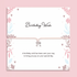 Birthday gifts for her – Birthday Wish Bracelet with silver bow charm and illustrated message card