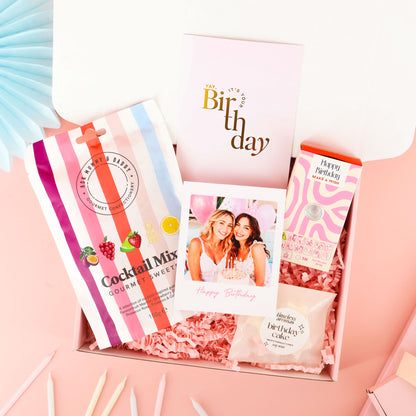 birthday gift – personalised birthday memory gift box with keepsake photo

