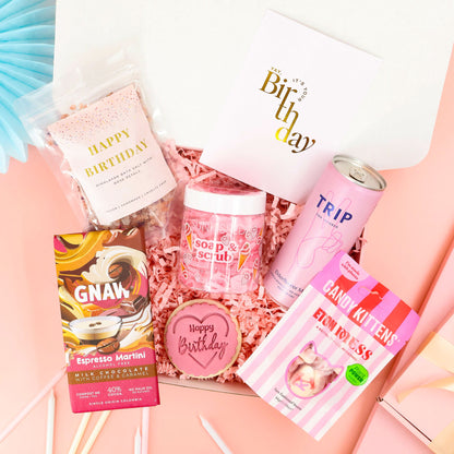 birthday gift box – The Birthday Treat Box with self care and sweet treats
