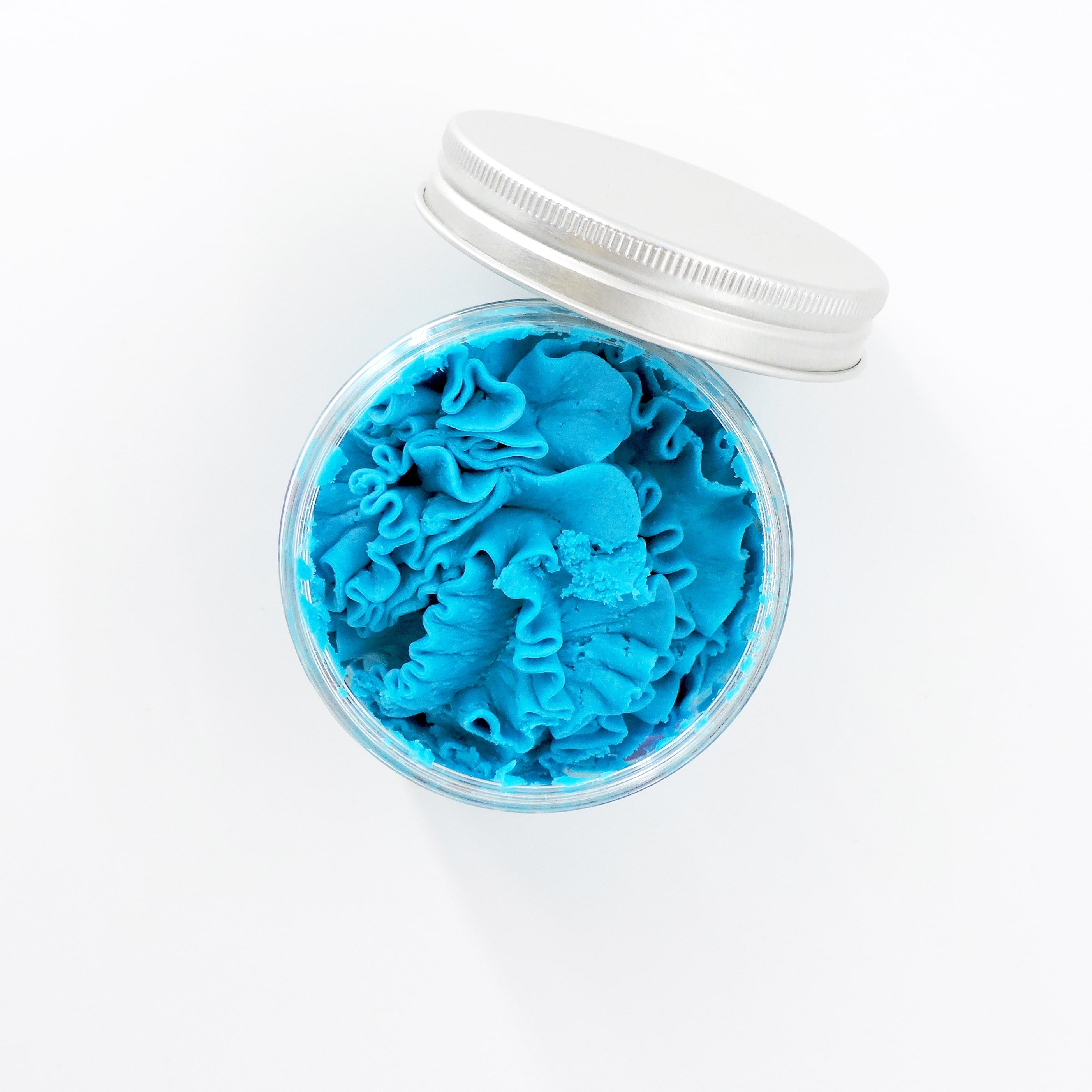 Blueberry Blast Whipped Soap Body Treat, showcased in a close-up, highlighting its creamy texture perfect for a luxurious self-care experience.
