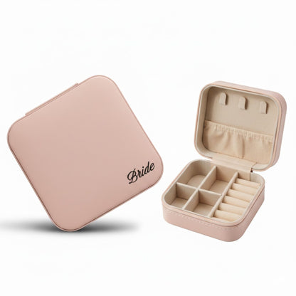 Pink Bride Jewellery Box – elegant bridal gift in blush pink