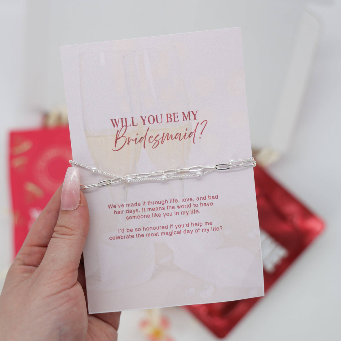 Bridesmaid gifts ideas – letterbox pamper box for bridal party proposal