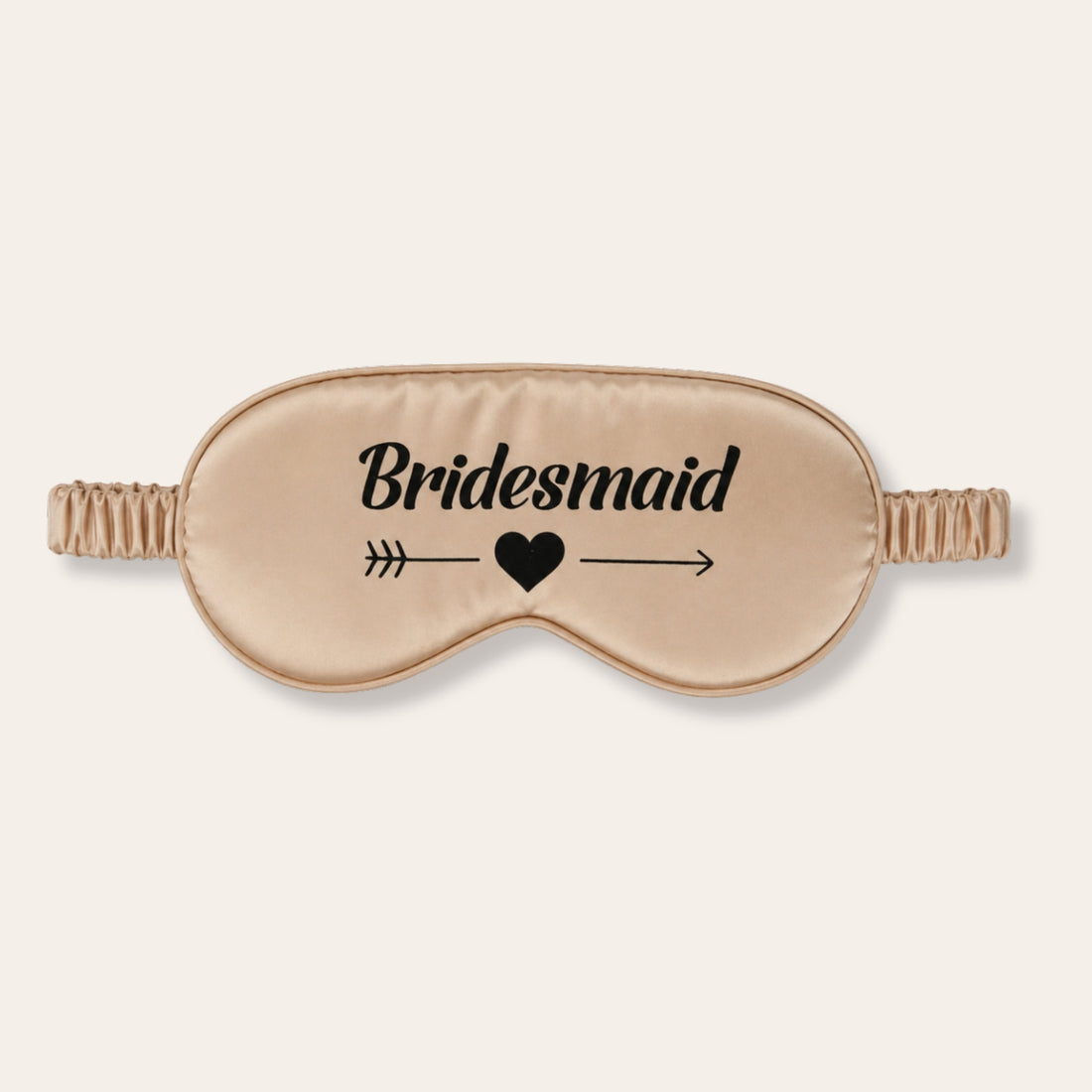 Bridesmaid Sleep Mask – gold satin sleep mask gift for her
