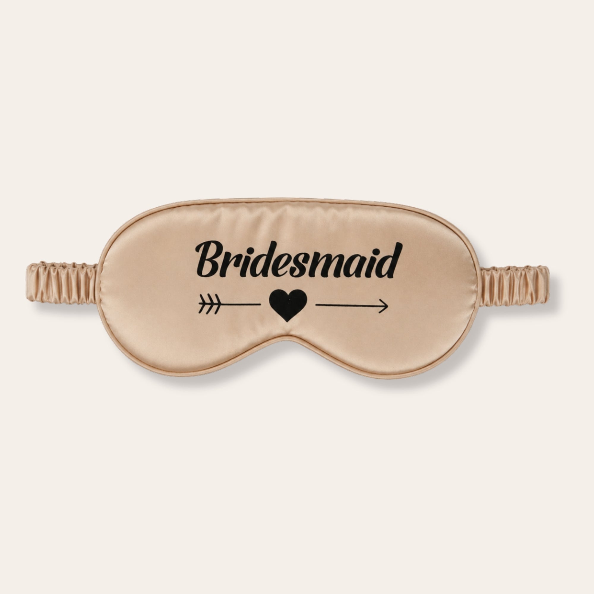 Bridesmaid Sleep Mask – gold satin sleep mask gift for her
