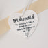 Bridesmaid Heart Keepsake – ceramic heart thank you gift