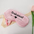 Bridesmaid Sleep Mask – pink satin eye mask hen do gift
