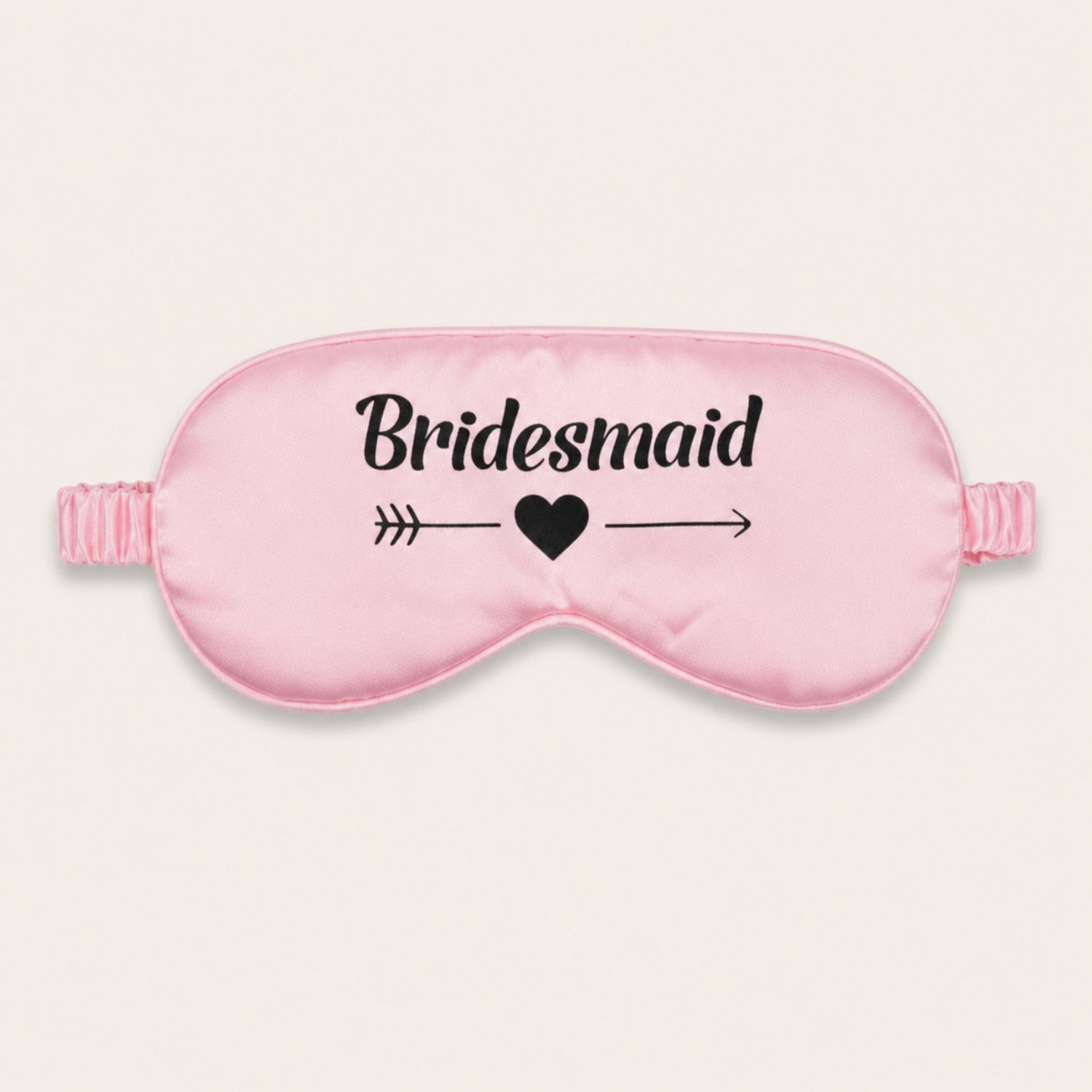 Bridesmaid Sleep Mask – Pink satin sleep mask gift for her
