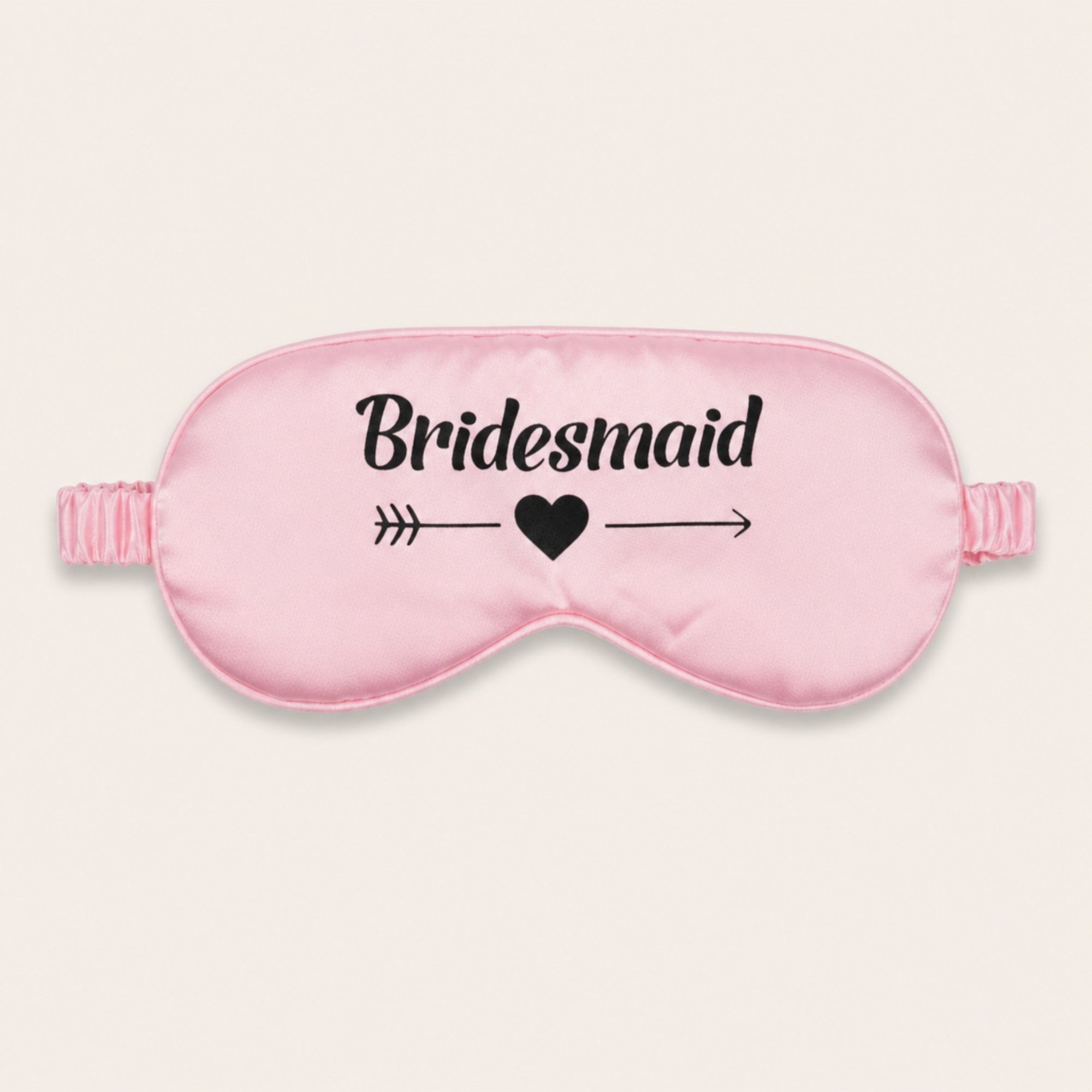 Bridesmaid Sleep Mask – Pink satin sleep mask gift for her
