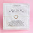 bridesmaid gifts – bridesmaid proposal bracelet with heart charm
