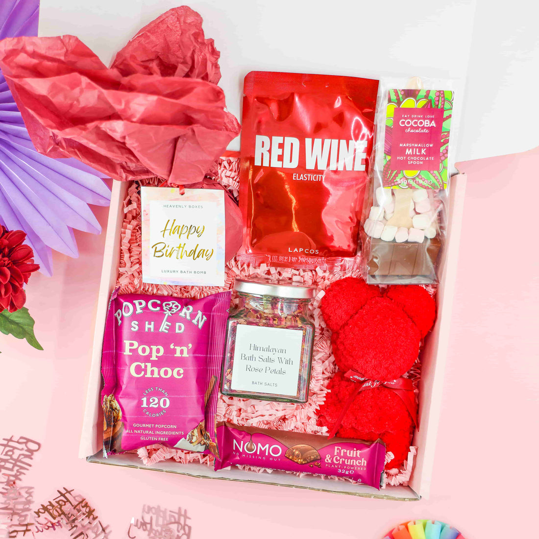 Burgundy Bliss Birthday Box