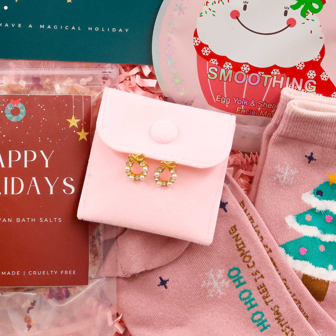 Holiday self care gift – festive letterbox Christmas Eve box for her