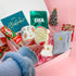 Christmas pamper hamper – luxury gift for her with whipped soap, mask and cosy accessories