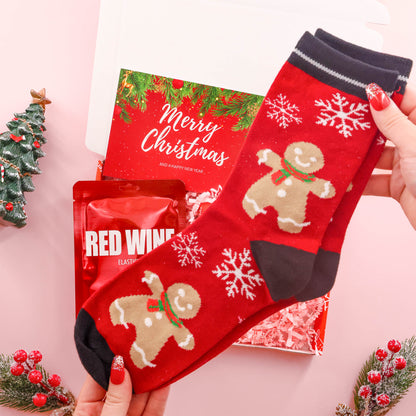 Christmas socks and chocolate gift – thoughtful holiday gift for her