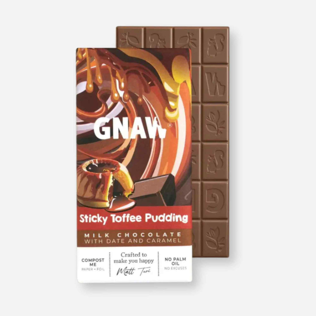 Christmas Gifts – Sticky Toffee Pudding Milk Chocolate Bar indulgent treat