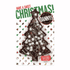 Christmas gifts for her featuring Danny’s Christmas tree-shaped chocolate with festive snowflake decorations.