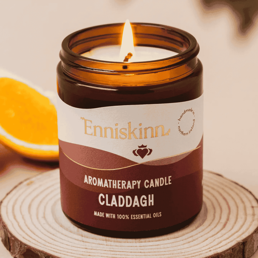 Claddagh Aromatherapy Candle - 100% Essential Oils