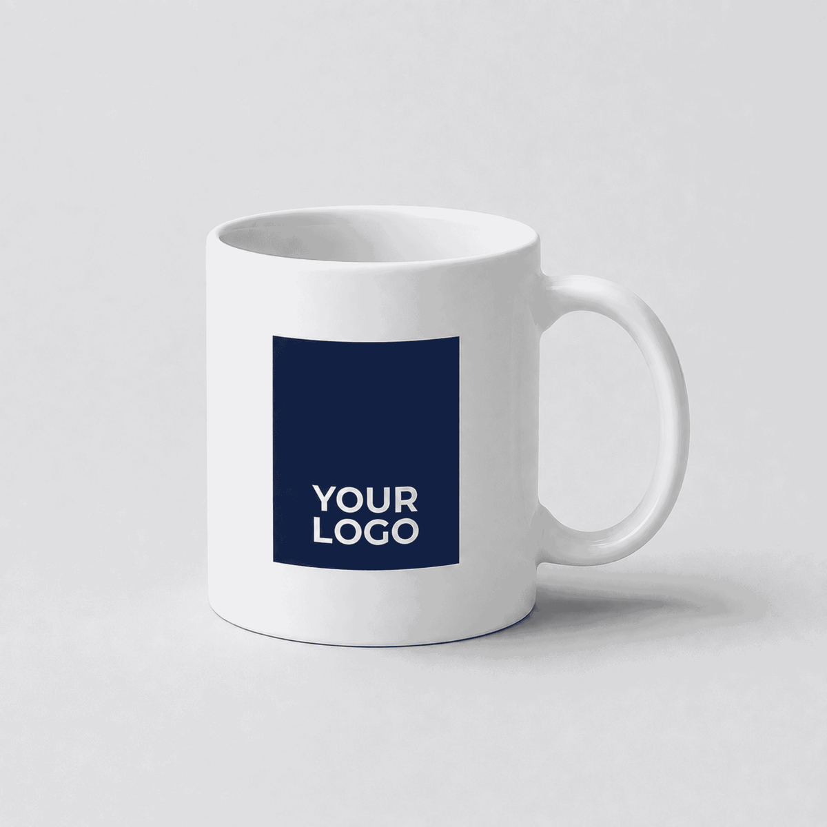 Corporate gifts featuring a ceramic mug personalised with a company logo.
