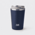 Corporate gifts featuring a compact coffee tumbler personalised with a company logo.