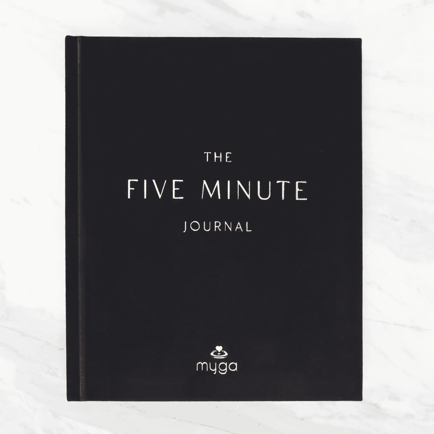 Corporate gifts featuring The Five Minute Journal by Myga for employee wellbeing and staff appreciation.