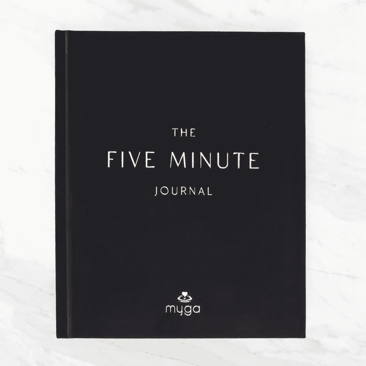 Corporate gifts featuring The Five Minute Journal by Myga for employee wellbeing and staff appreciation.