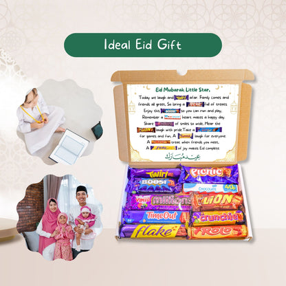 Ramadhan Gifts – thoughtful Eid chocolate box with poem card and popular sweet treats