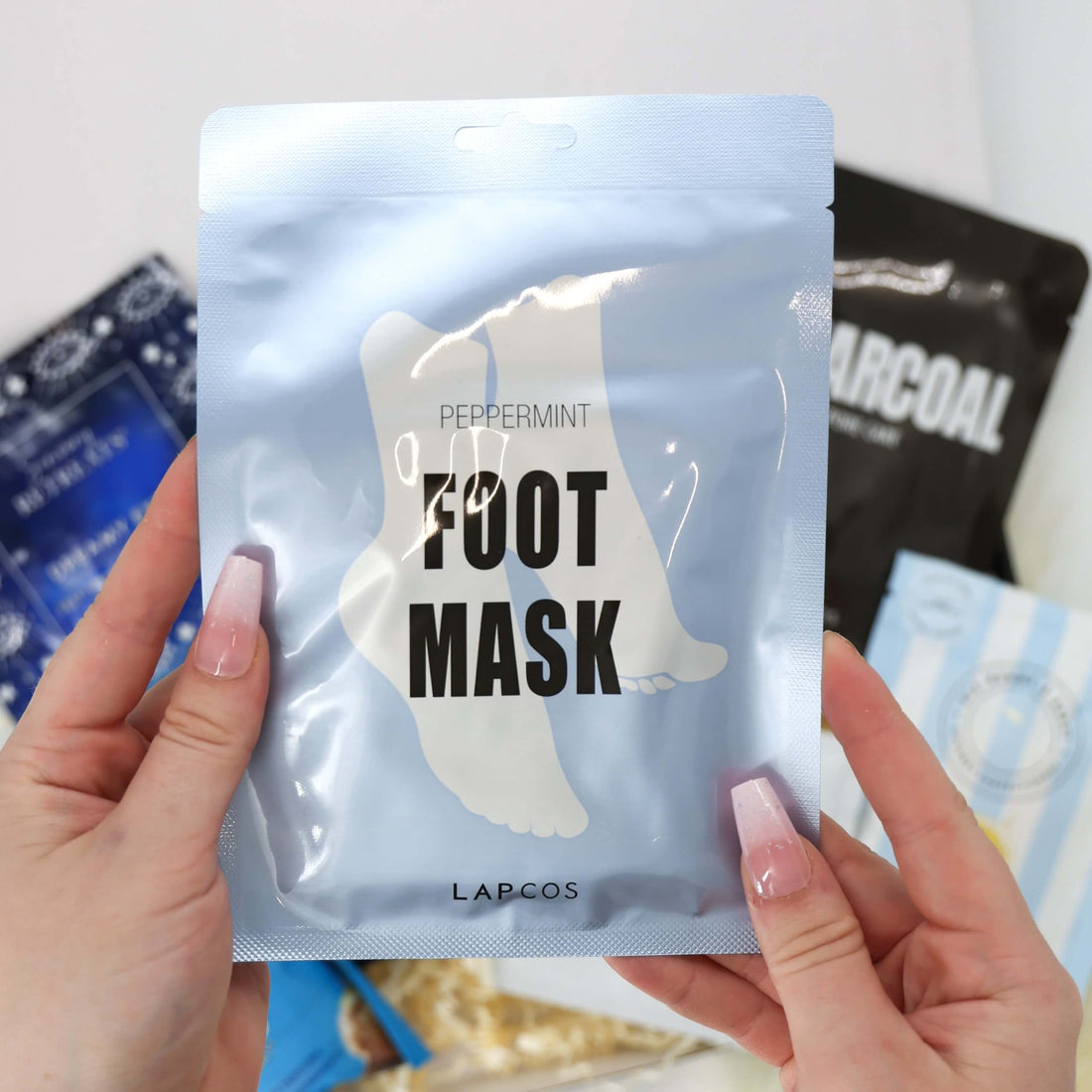 Father’s Day box for him – salted caramel popcorn, face masks, and personalised card
