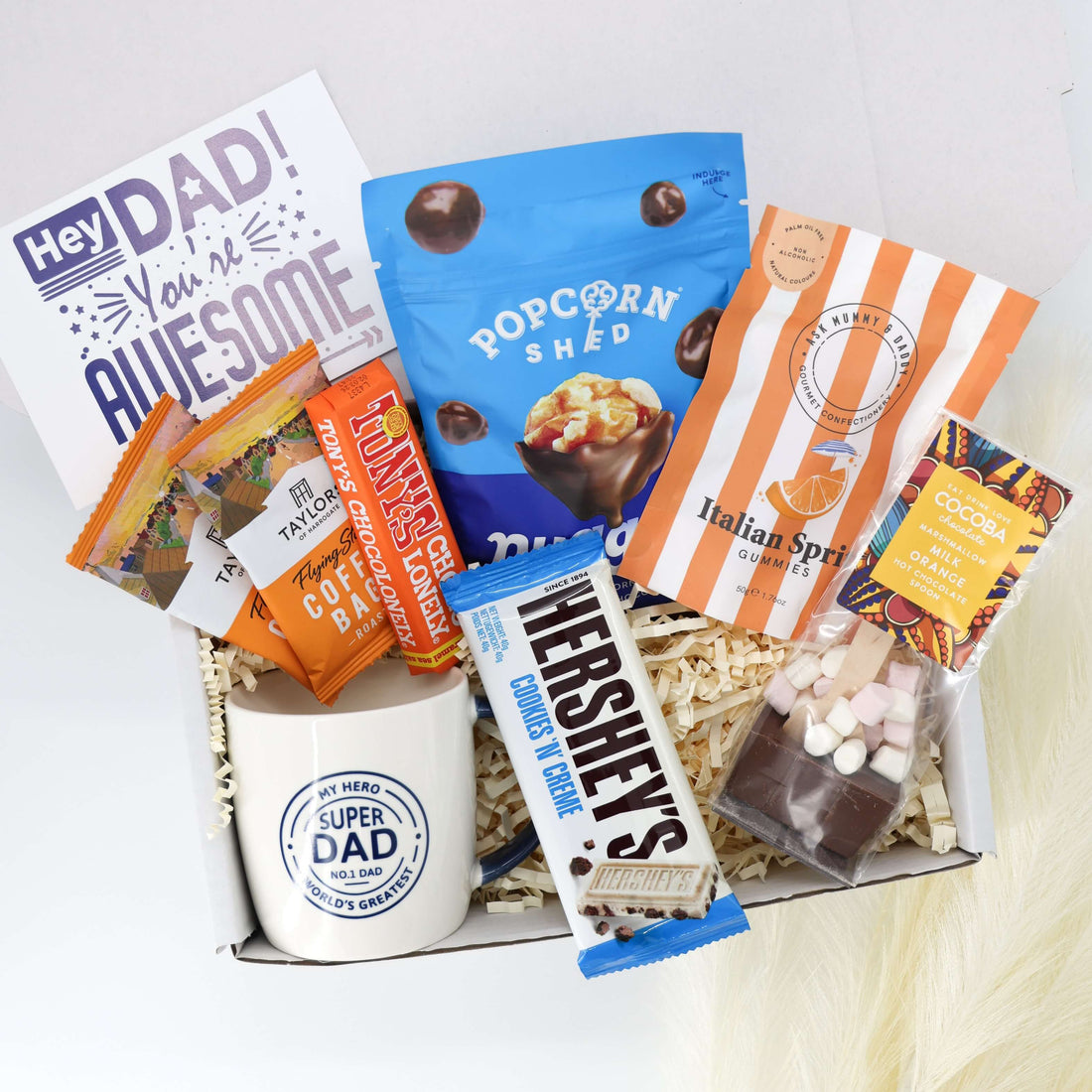 Dad’s Snack Box – father’s day gift with coffee, chocolate and mug
