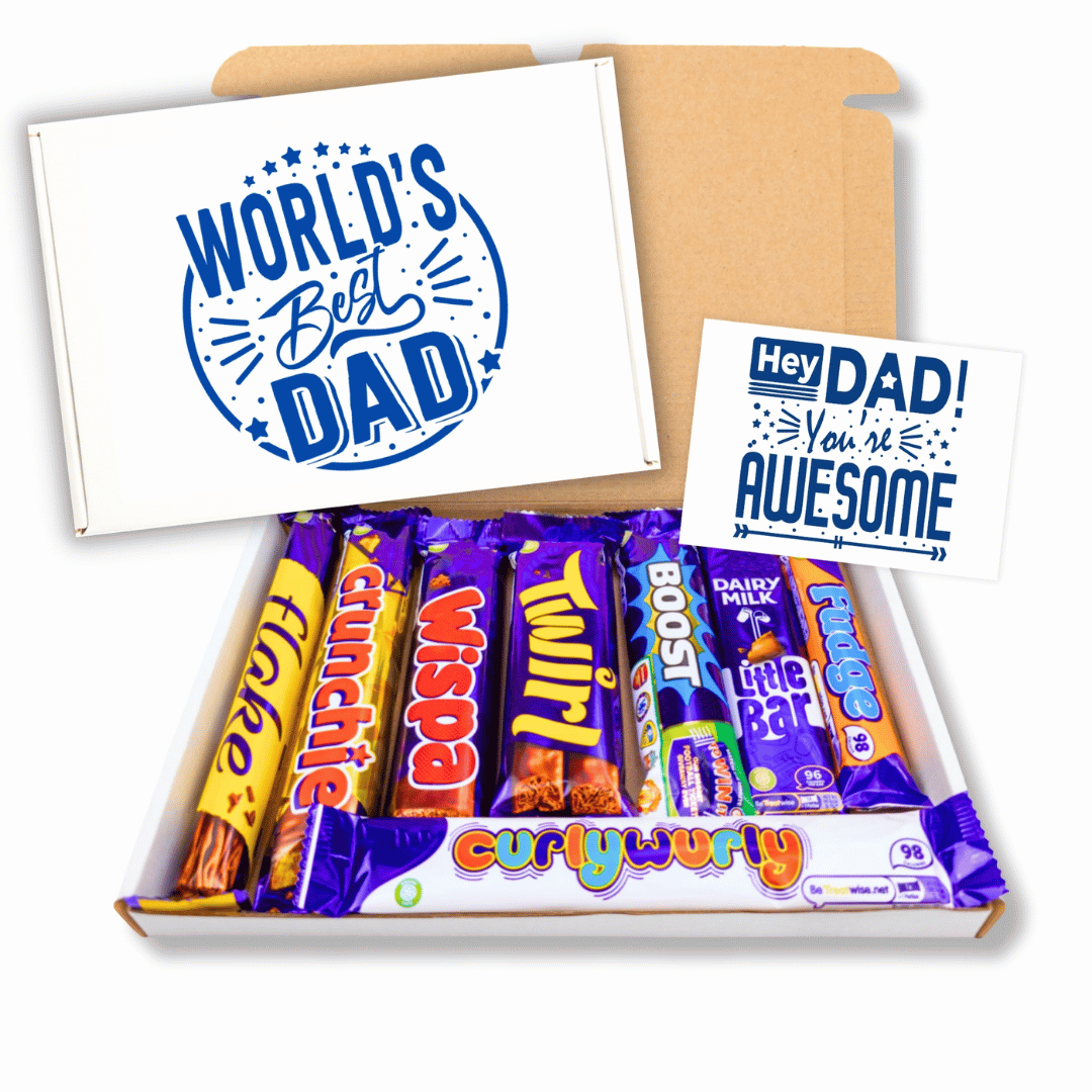 fathers day gift – Best Dad chocolate hamper with assorted chocolate bars