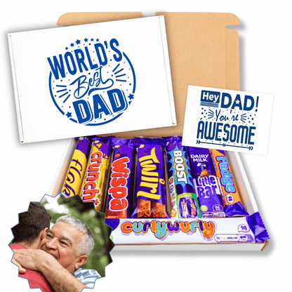 fathers day gift – selection of favourite chocolate bars for dad