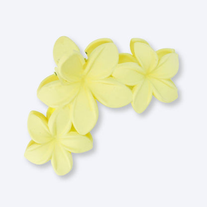 Floral Hair Clip - Yellow