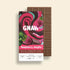 GNAW Raspberry Mojito milk chocolate bar with packaging on a beige background