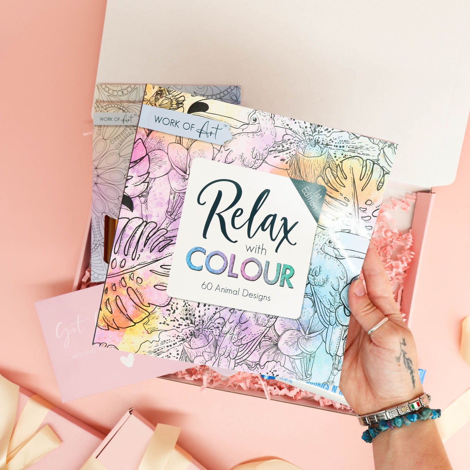 get well soon gift – deluxe calming care package with creative activities and comforting treats