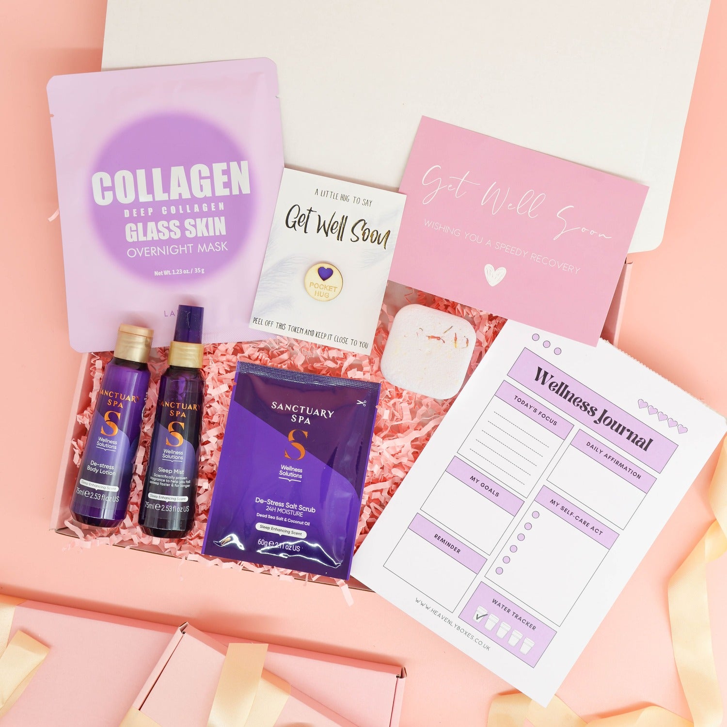 get well soon gift – Ultimate Get Well Wishes Box with Sanctuary Spa products and self care treats