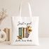 gift for book lovers – Book Lover tote bag with books and floral design