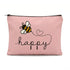 Gifts for her – bee themed pouch with heart trail detail and minimalist cheerful design