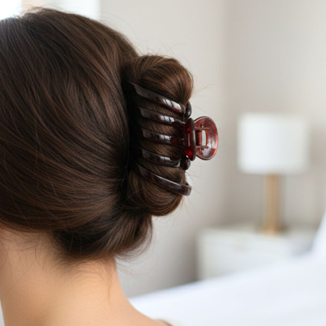 Gifts for her Midnight Amber Hair Clip suitable for quick updos and casual looks.