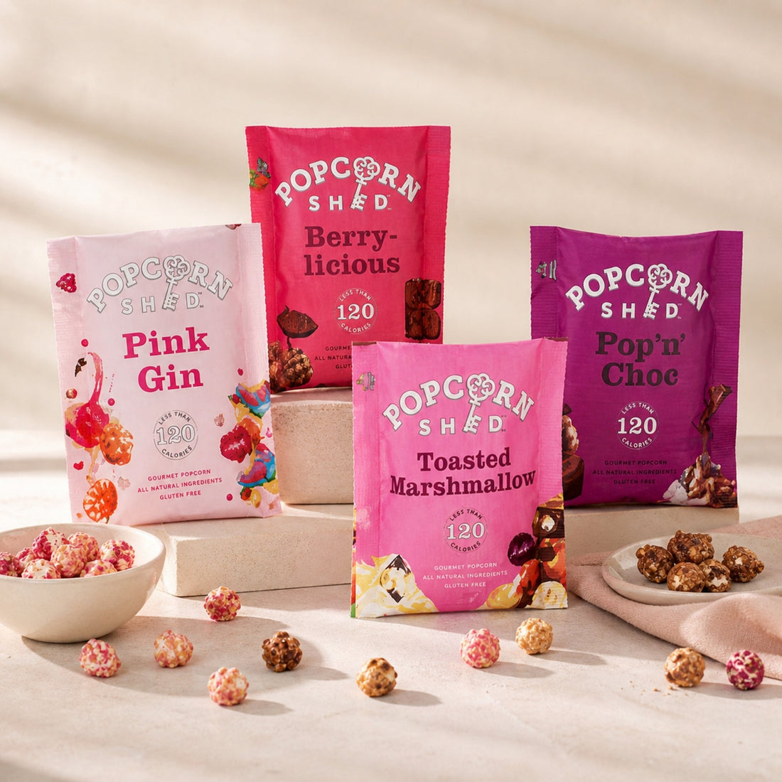 Gifts for her – Popcorn Shed gourmet popcorn bag with sweet flavoured crunchy popcorn pieces