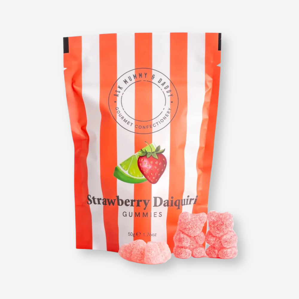 Gifts for her - Strawberry Daiquiri Gummies bringing playful sweetness to cosy moments.