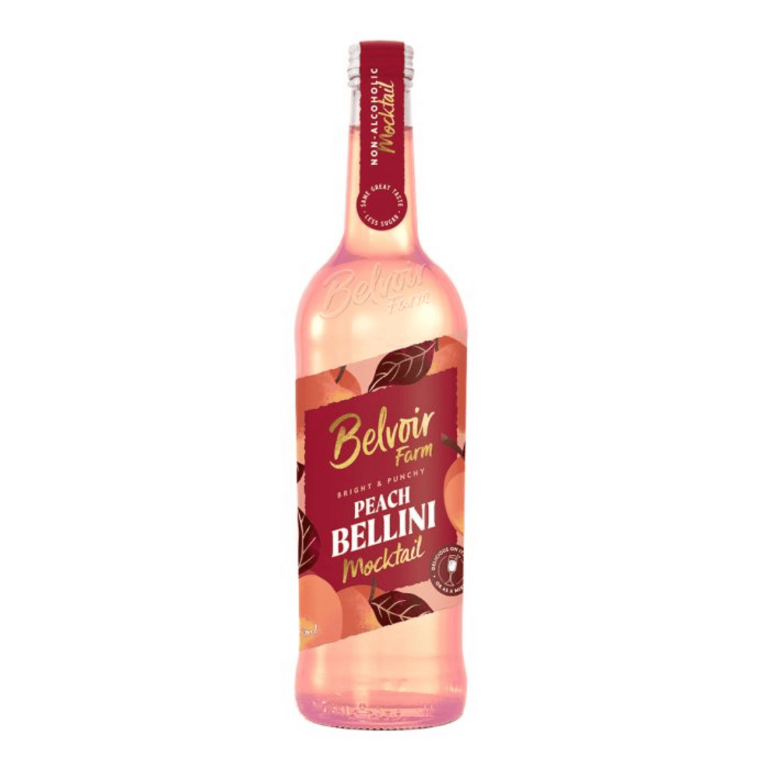 Gifts for her featuring Belvoir Farm Peach Bellini Mocktail, a bright and fruity alcohol-free drink.