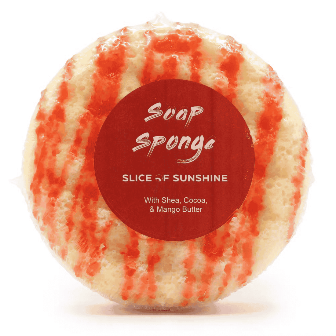 gifts for her – soap-infused sponge with shea, cocoa and mango butter