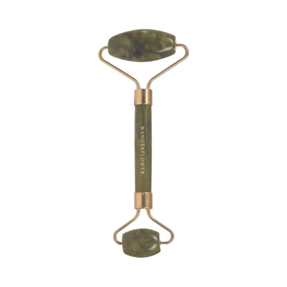 Gifts for her Jade Facial Roller &amp; Headband Set designed for calming skincare rituals.