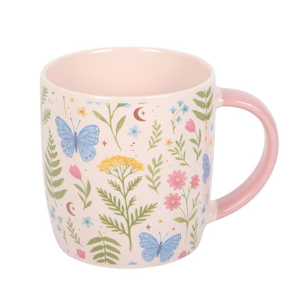 gifts for her – ceramic floral print mug for cosy self care moments