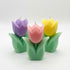 Gifts for her – single tulip scented candle assorted colours