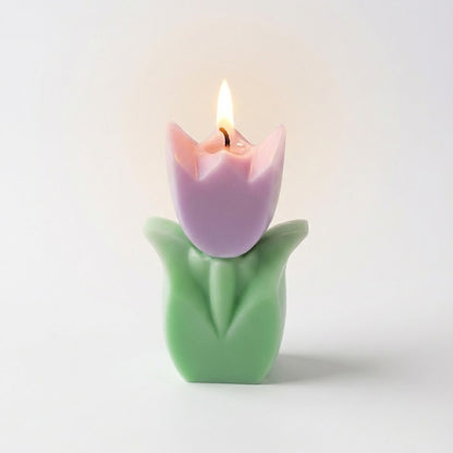 Gifts for her – colourful tulip candle home decor