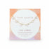 Rose Quartz Bracelet - Stone Of Love, featuring delicate rose quartz beads symbolizing healing and self-love, displayed elegantly on a white card.