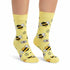 Bee Socks Gift – bright yellow cosy socks for her with fun bee design