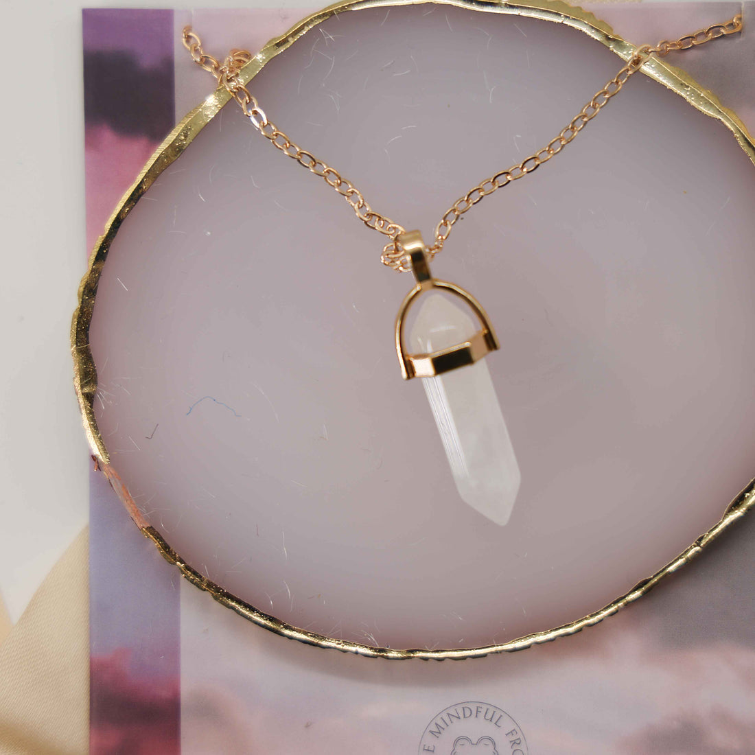 Clear Quartz Necklace – selfcare gift for her
