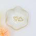 Gifts for her – Golden Heart Earrings with textured gold finish