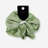 Gifts for her – green silk scrunchie chic everyday gift
